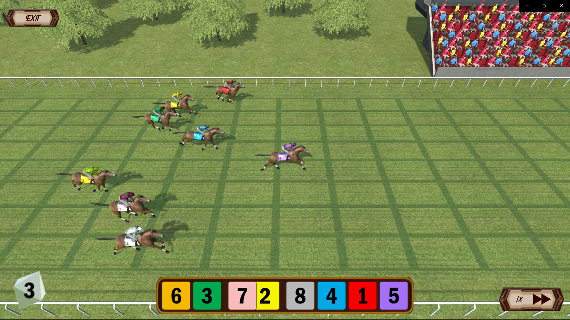 Cruise Ship Horse Racing betting gameplay screenshot